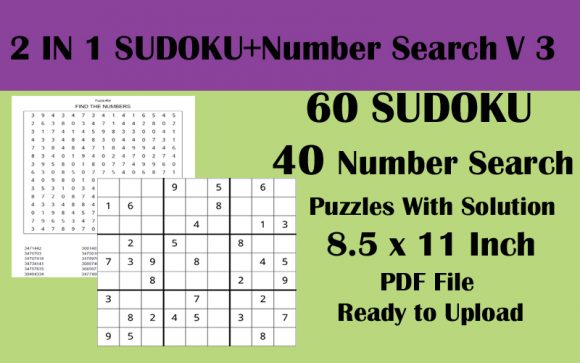 60 Sudoku 40 Number Search Puzzle KDP V3: A Comprehensive Guide for Puzzle Enthusiasts