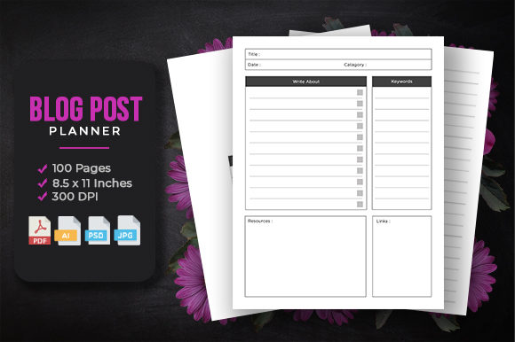 Blog Post Planner - KDP Interior Template: Your Ultimate Publishing Companion