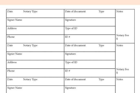 Effortless Notary Record Keeping with Notary Log Book PDF InDesign