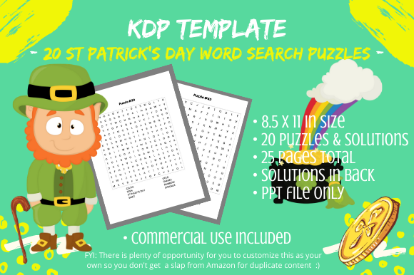 Explore 20 St Patrick Day Word Search Puzzles