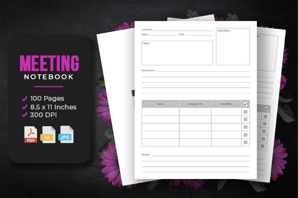 Meeting Notebook - KDP Interior Template: A Comprehensive Guide