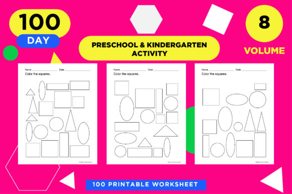 Paint the Geometric Shapes Kids Activity: A Fun and Educational Tool for Preschool and Kindergarten