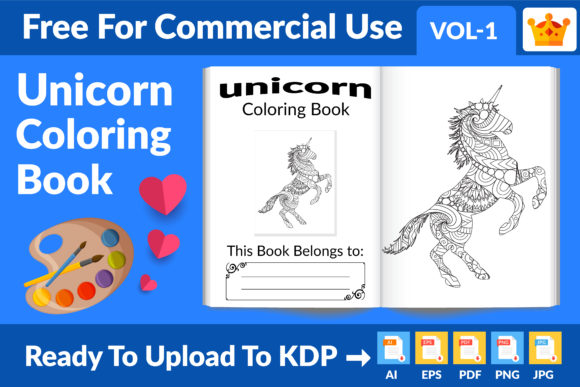 Unleash Creativity with the Unicorn Coloring Book - KDP Interior