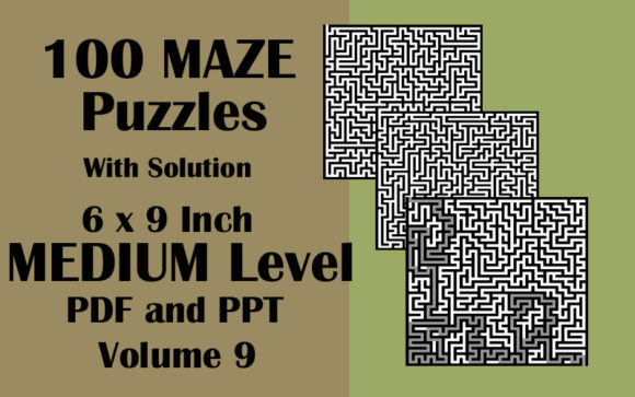 Unlock the Fun and Challenge with 100 Maze Puzzle Medium 6x9 PDF PPTX V 9