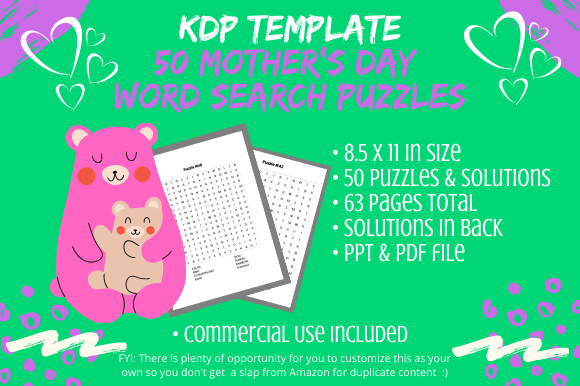 Unlocking Creativity and Engagement with 50 Mothers Day Word Search Puzzles Book